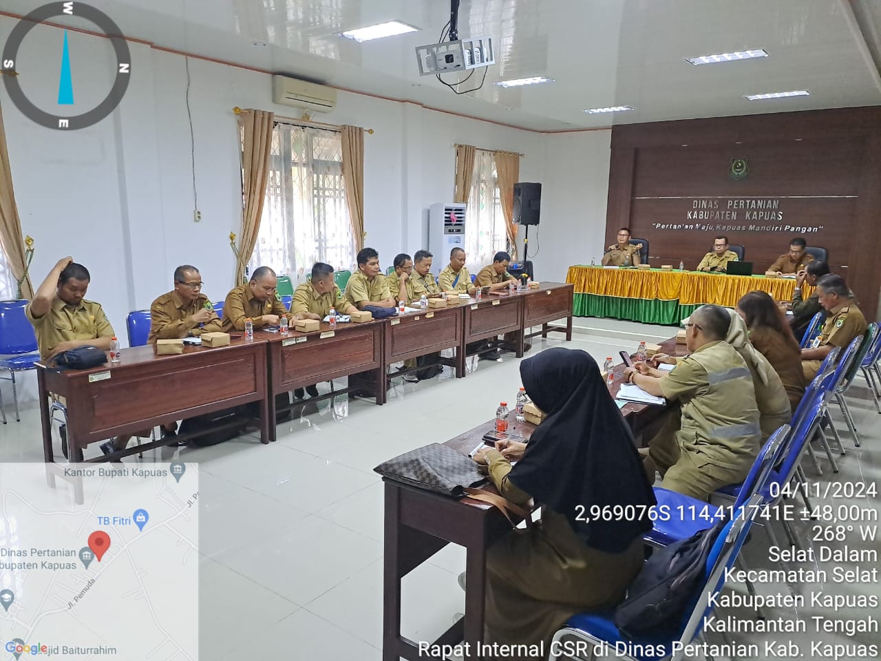 Dinas Pertanian Kapuas Gelar Rapat Internal Cetak Sawah Rakyat